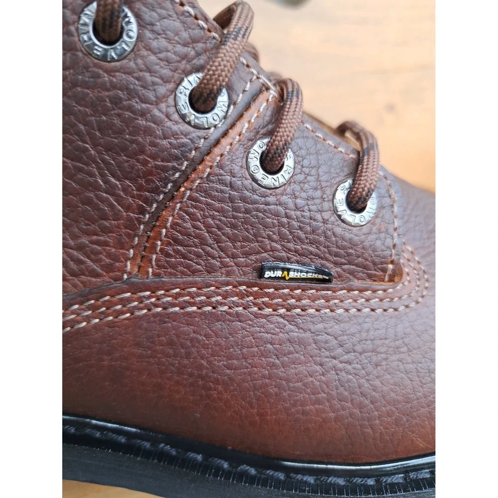 Wolverine Durashocks Men's Brown Leather Waterproof Insulated Work Boots 9.5 EW